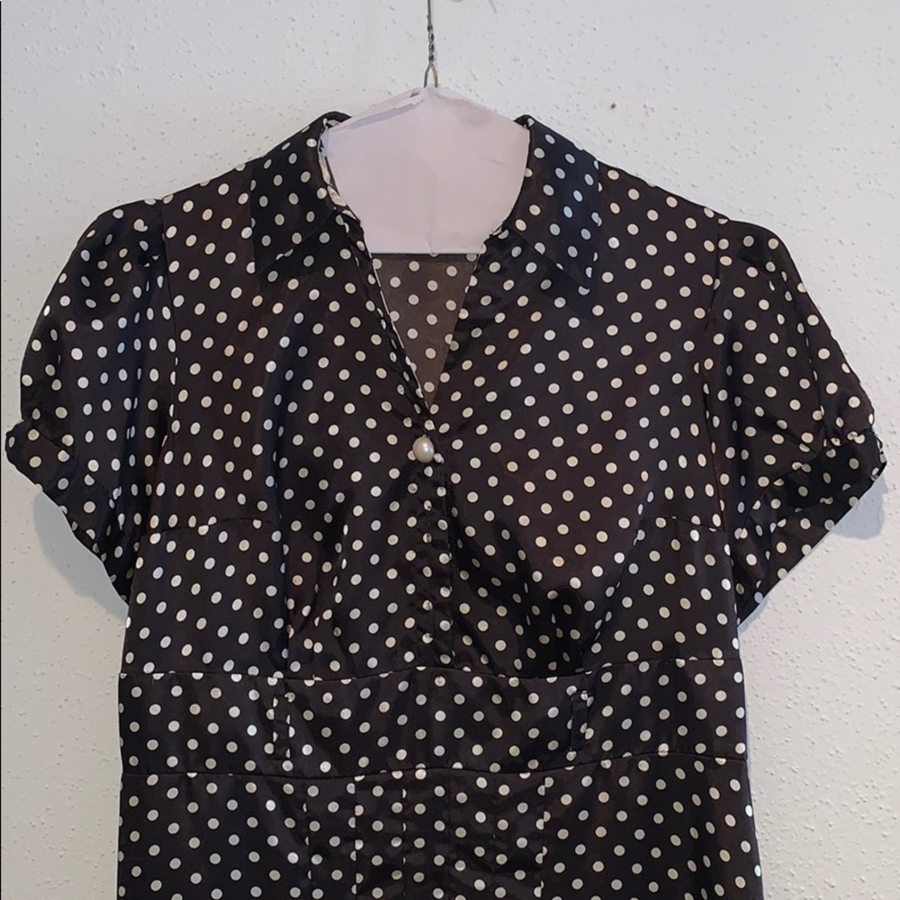 Polka Dot Dress by Signature by Robbie Bee - Picture 2 of 4